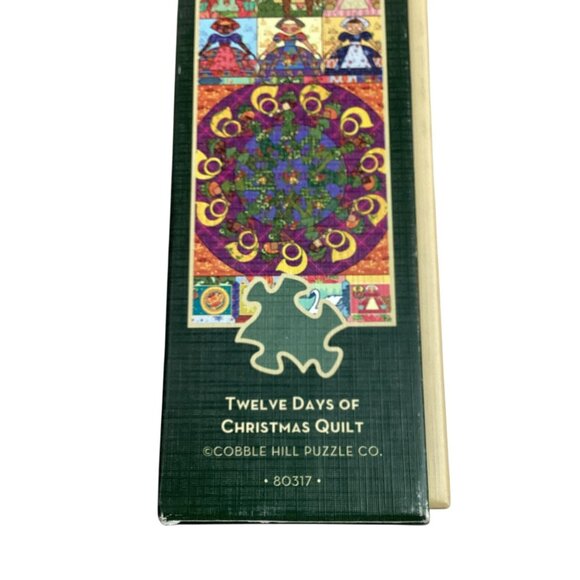 Cobble Hill “Twelve Days Of Christmas Quilt” 1000 Piece Jigsaw Puzzle Random Cut - Picture 6 of 9